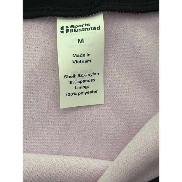 NWT Sports Illustrated Womens Swim Banded High Waist Bikini Bottom High Leg Pink - Picture 3 of 4